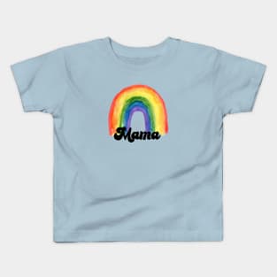 Rainbow Mama Leopard shirt, Mama Leopard Rainbow shirt, Mama rainbow shirt, Rainbow mama shirt, mom shirt rainbow Kids T-Shirt